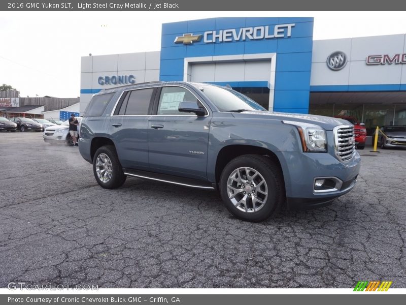 Light Steel Gray Metallic / Jet Black 2016 GMC Yukon SLT