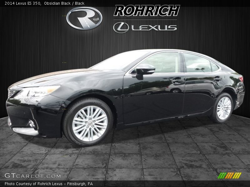 Obsidian Black / Black 2014 Lexus ES 350