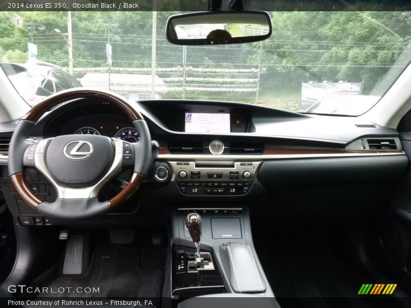 Obsidian Black / Black 2014 Lexus ES 350