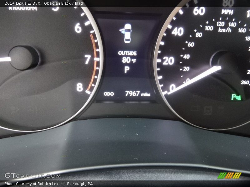 Obsidian Black / Black 2014 Lexus ES 350