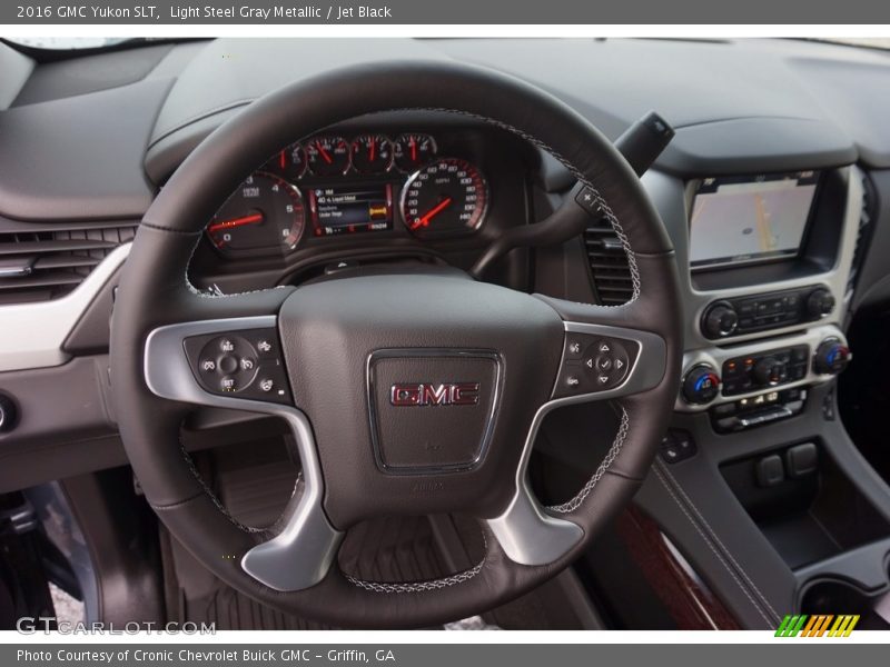 Light Steel Gray Metallic / Jet Black 2016 GMC Yukon SLT