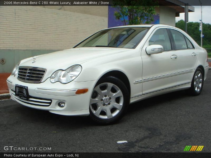 Alabaster White / Stone 2006 Mercedes-Benz C 280 4Matic Luxury