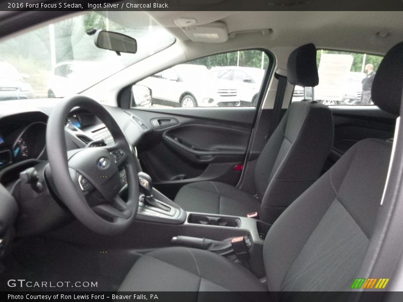 Ingot Silver / Charcoal Black 2016 Ford Focus S Sedan