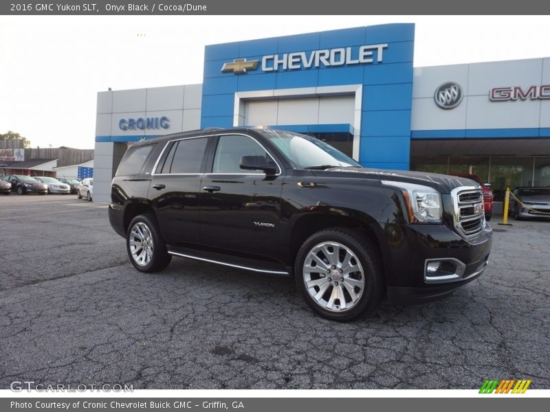 Onyx Black / Cocoa/Dune 2016 GMC Yukon SLT