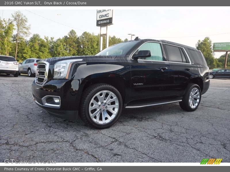 Onyx Black / Cocoa/Dune 2016 GMC Yukon SLT