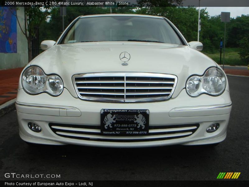 Alabaster White / Stone 2006 Mercedes-Benz C 280 4Matic Luxury