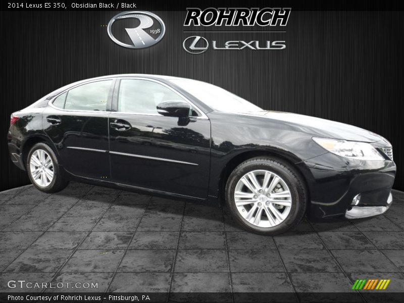 Obsidian Black / Black 2014 Lexus ES 350