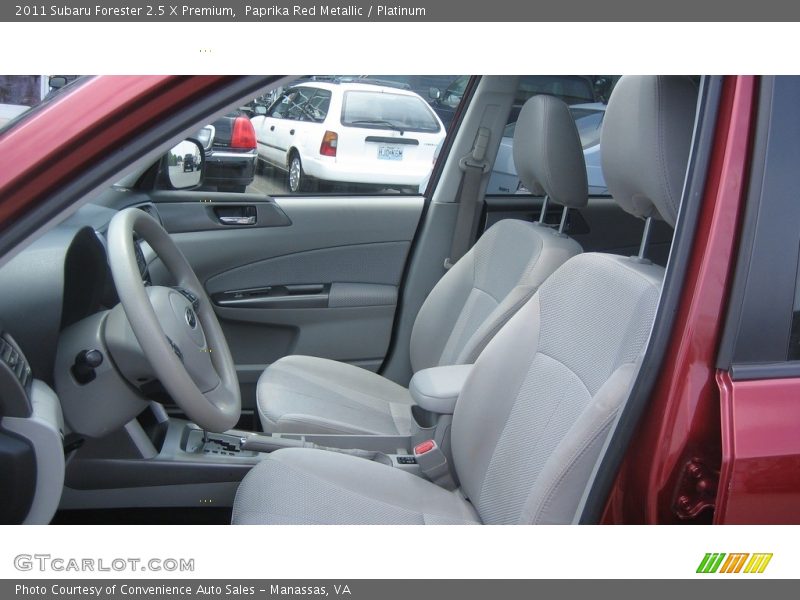 Paprika Red Metallic / Platinum 2011 Subaru Forester 2.5 X Premium
