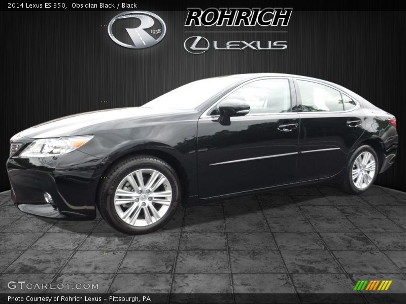 Obsidian Black / Black 2014 Lexus ES 350