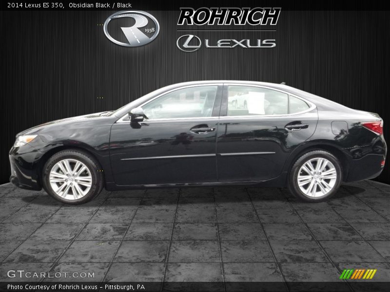 Obsidian Black / Black 2014 Lexus ES 350