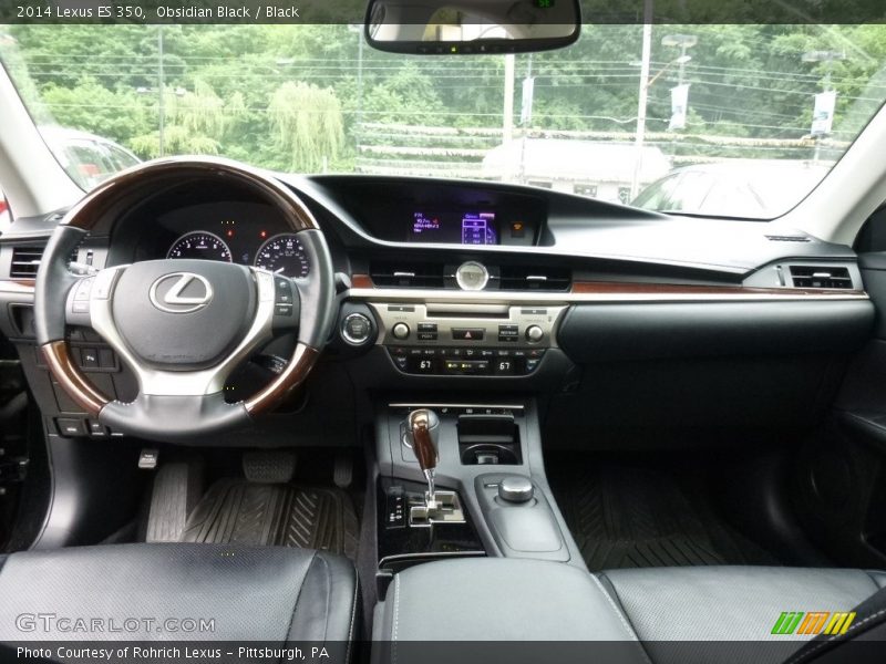 Obsidian Black / Black 2014 Lexus ES 350
