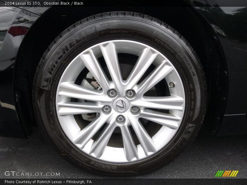 Obsidian Black / Black 2014 Lexus ES 350