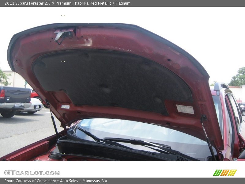 Paprika Red Metallic / Platinum 2011 Subaru Forester 2.5 X Premium