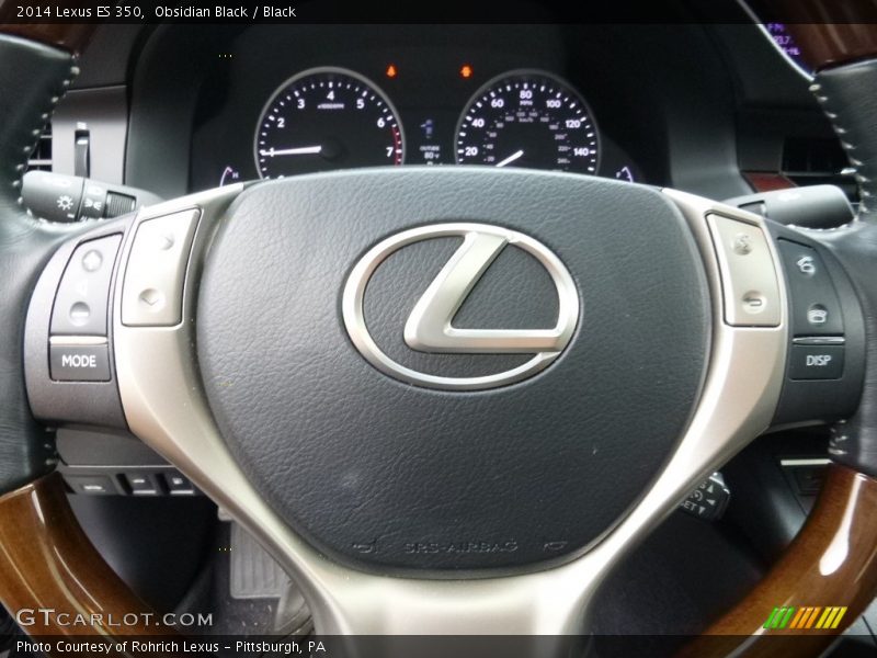 Obsidian Black / Black 2014 Lexus ES 350