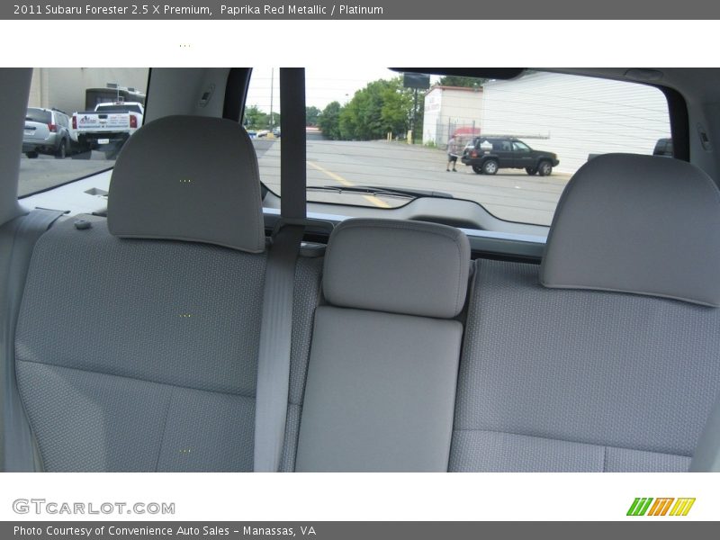 Paprika Red Metallic / Platinum 2011 Subaru Forester 2.5 X Premium