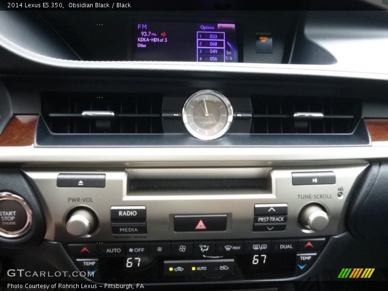 Obsidian Black / Black 2014 Lexus ES 350