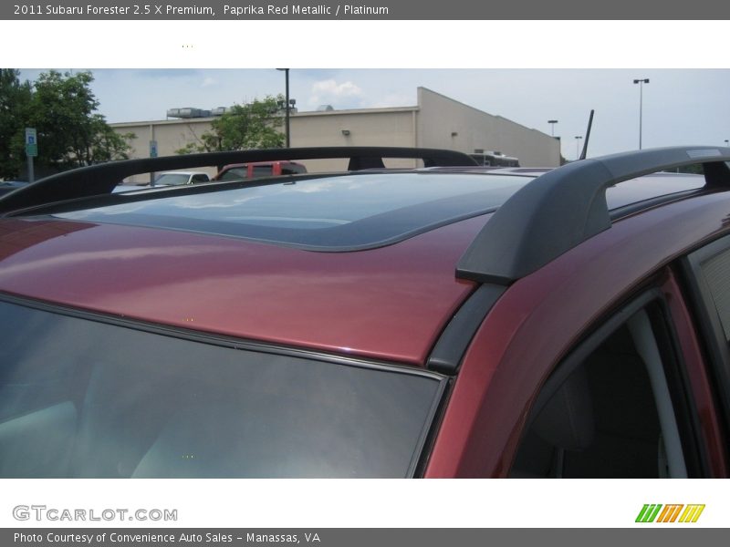 Paprika Red Metallic / Platinum 2011 Subaru Forester 2.5 X Premium