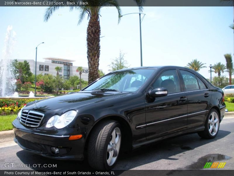 Black / Black 2006 Mercedes-Benz C 230 Sport