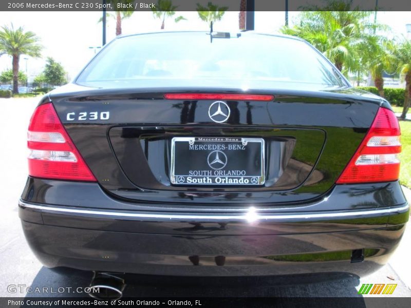 Black / Black 2006 Mercedes-Benz C 230 Sport