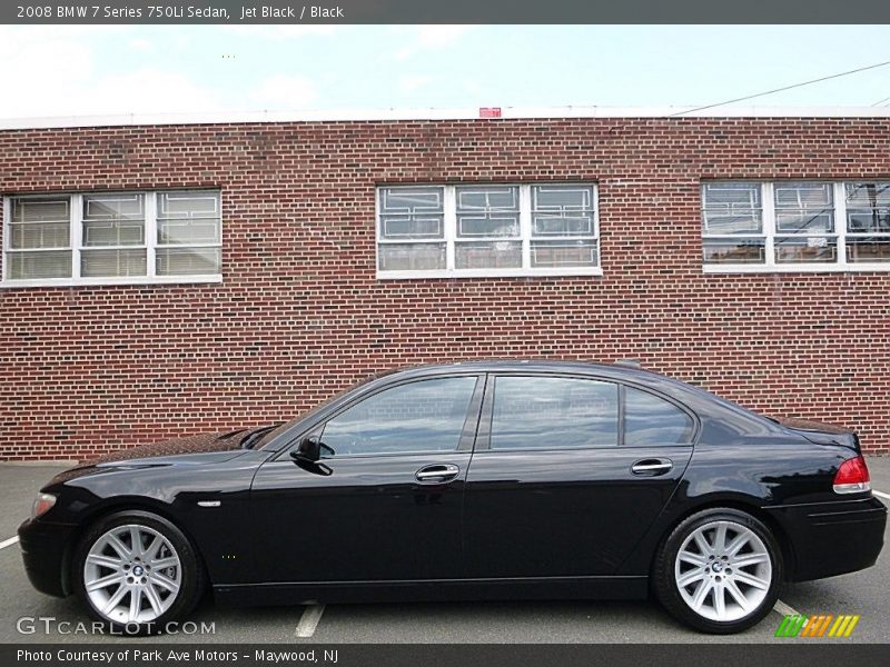 Jet Black / Black 2008 BMW 7 Series 750Li Sedan