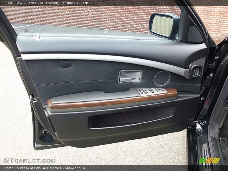 Jet Black / Black 2008 BMW 7 Series 750Li Sedan
