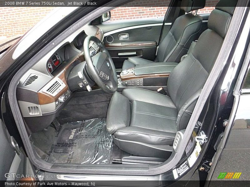 Jet Black / Black 2008 BMW 7 Series 750Li Sedan