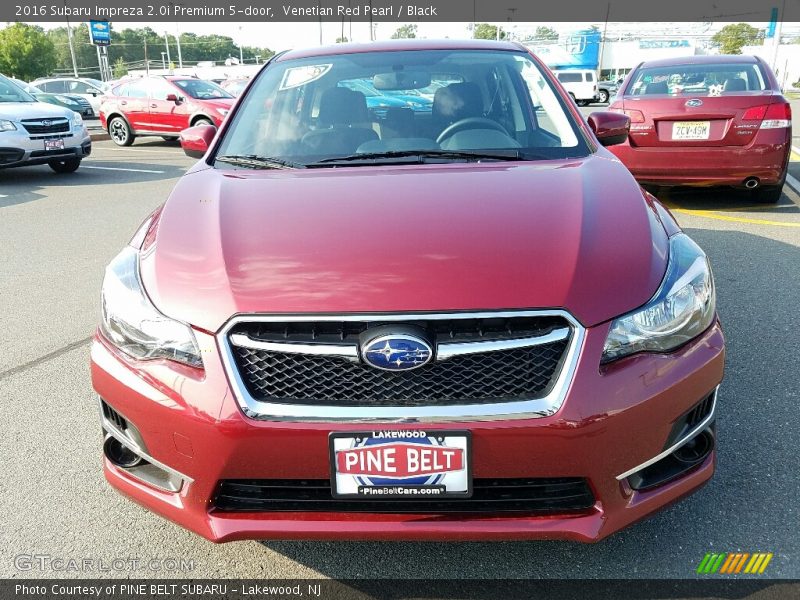 Venetian Red Pearl / Black 2016 Subaru Impreza 2.0i Premium 5-door