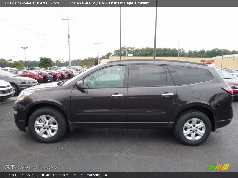 Tungsten Metallic / Dark Titanium/Light Titanium 2017 Chevrolet Traverse LS AWD