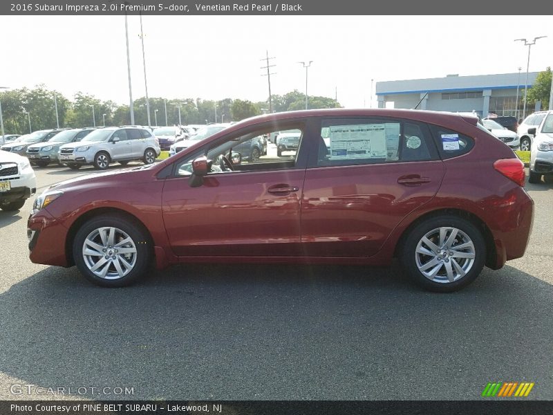 Venetian Red Pearl / Black 2016 Subaru Impreza 2.0i Premium 5-door