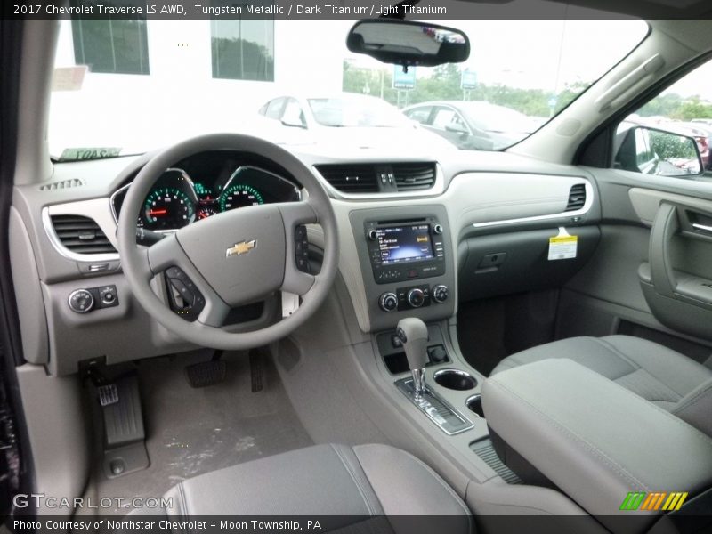 Tungsten Metallic / Dark Titanium/Light Titanium 2017 Chevrolet Traverse LS AWD