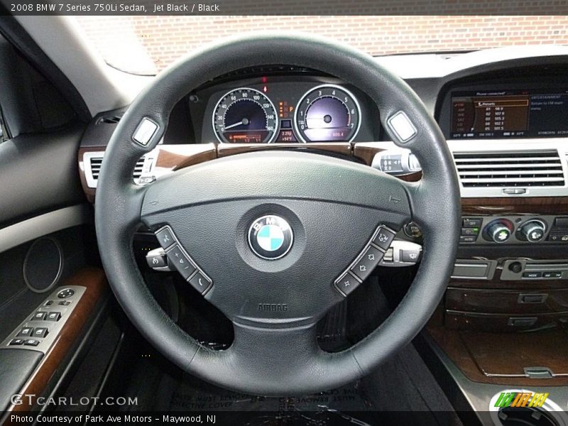 Jet Black / Black 2008 BMW 7 Series 750Li Sedan