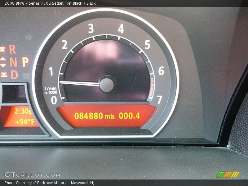 Jet Black / Black 2008 BMW 7 Series 750Li Sedan