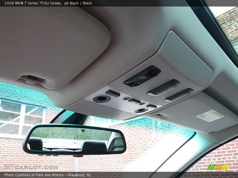 Jet Black / Black 2008 BMW 7 Series 750Li Sedan
