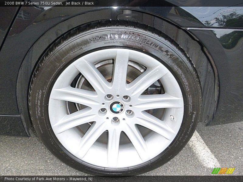 Jet Black / Black 2008 BMW 7 Series 750Li Sedan