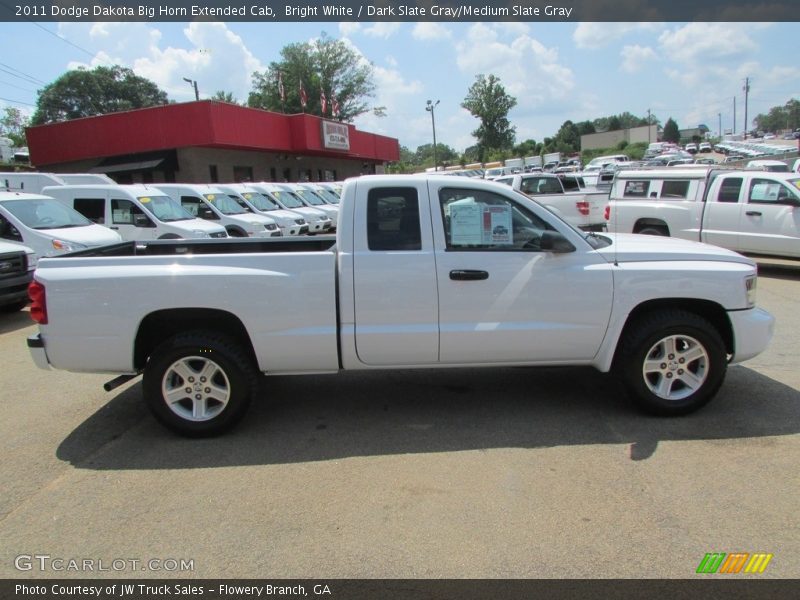 Bright White / Dark Slate Gray/Medium Slate Gray 2011 Dodge Dakota Big Horn Extended Cab
