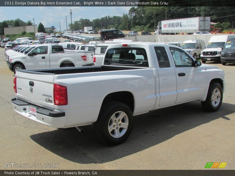 Bright White / Dark Slate Gray/Medium Slate Gray 2011 Dodge Dakota Big Horn Extended Cab