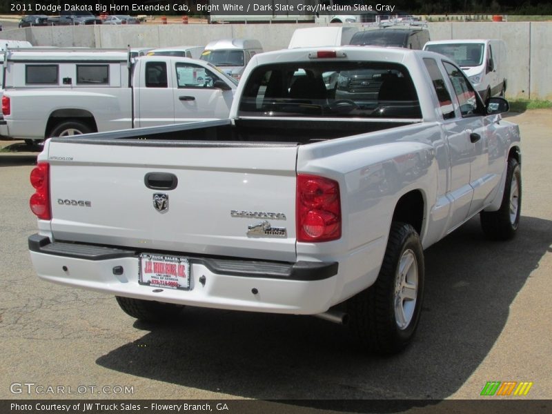 Bright White / Dark Slate Gray/Medium Slate Gray 2011 Dodge Dakota Big Horn Extended Cab