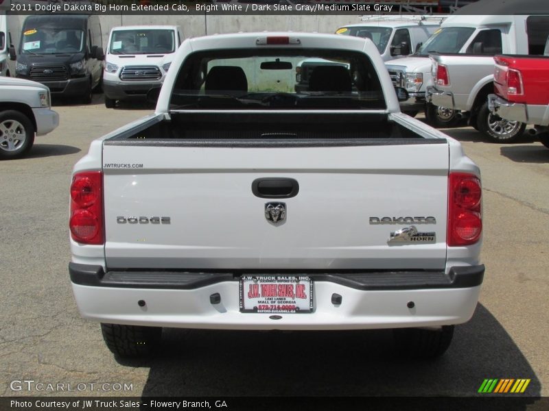 Bright White / Dark Slate Gray/Medium Slate Gray 2011 Dodge Dakota Big Horn Extended Cab