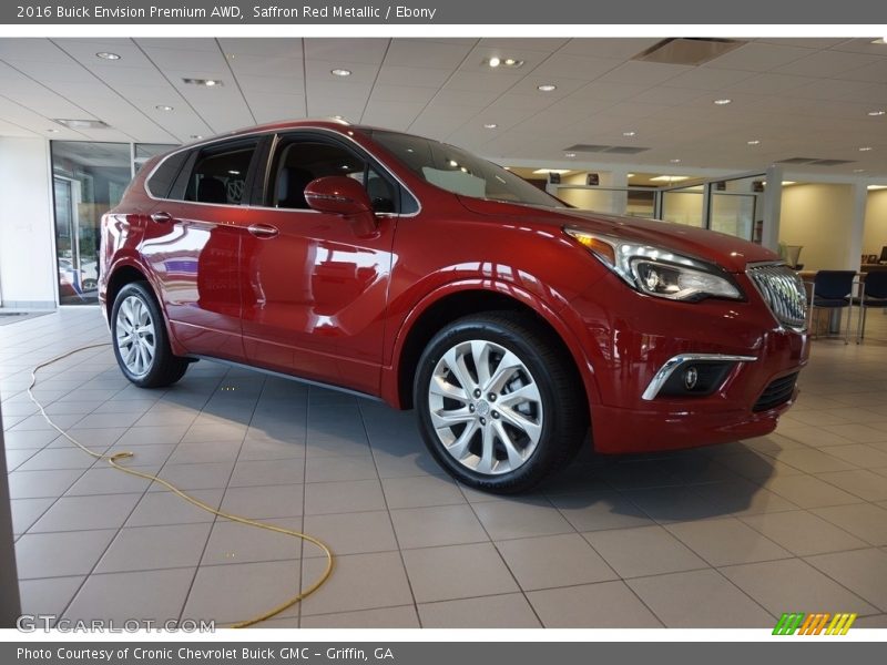 Saffron Red Metallic / Ebony 2016 Buick Envision Premium AWD