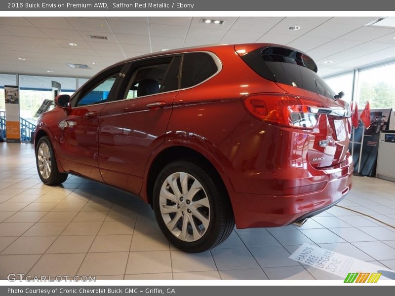 Saffron Red Metallic / Ebony 2016 Buick Envision Premium AWD