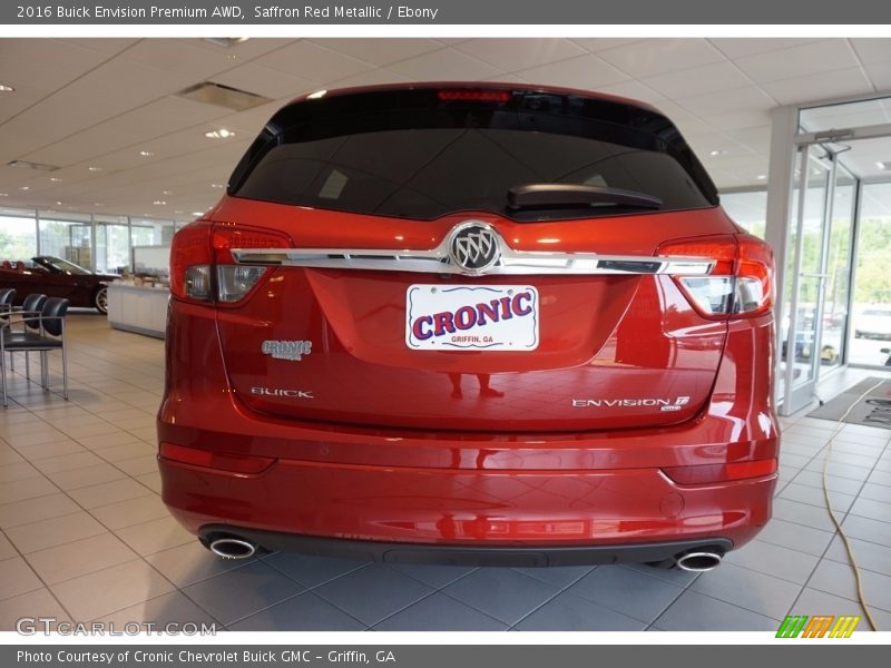 Saffron Red Metallic / Ebony 2016 Buick Envision Premium AWD