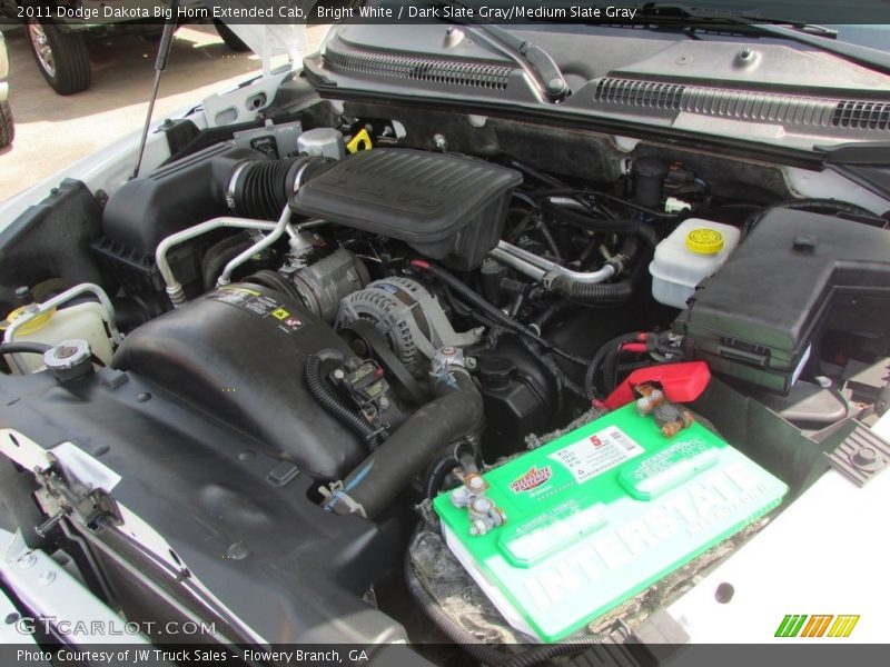 Bright White / Dark Slate Gray/Medium Slate Gray 2011 Dodge Dakota Big Horn Extended Cab