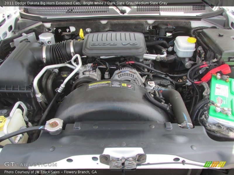 Bright White / Dark Slate Gray/Medium Slate Gray 2011 Dodge Dakota Big Horn Extended Cab