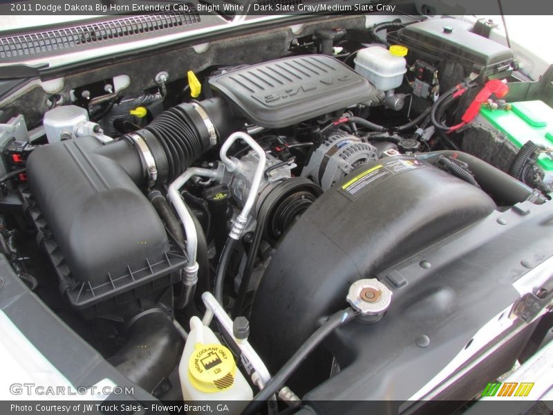 Bright White / Dark Slate Gray/Medium Slate Gray 2011 Dodge Dakota Big Horn Extended Cab