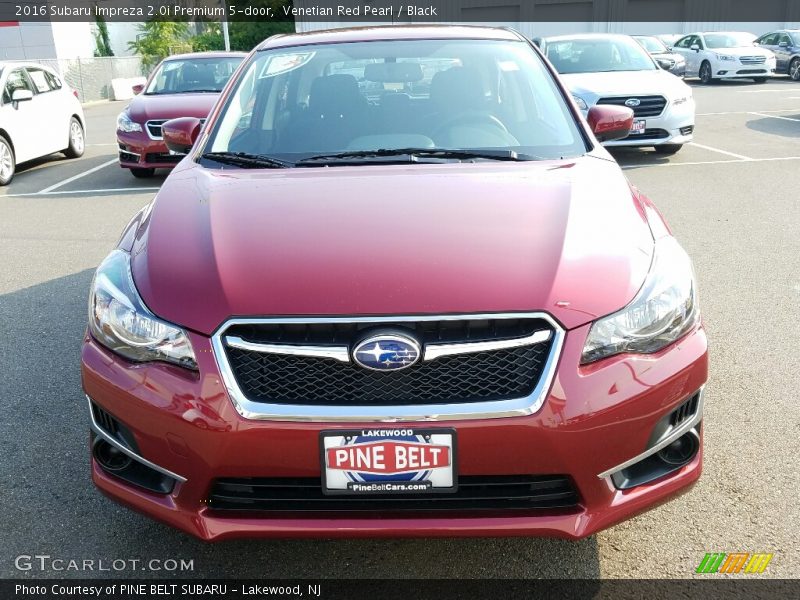 Venetian Red Pearl / Black 2016 Subaru Impreza 2.0i Premium 5-door