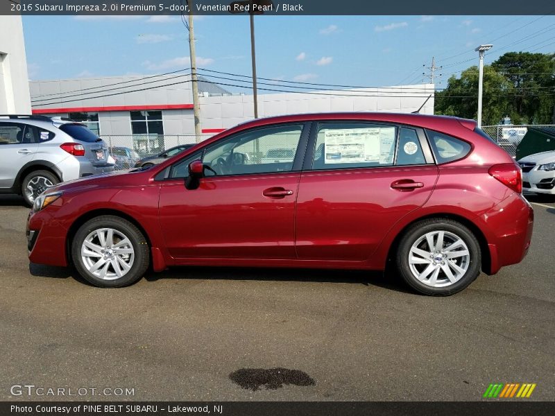 Venetian Red Pearl / Black 2016 Subaru Impreza 2.0i Premium 5-door