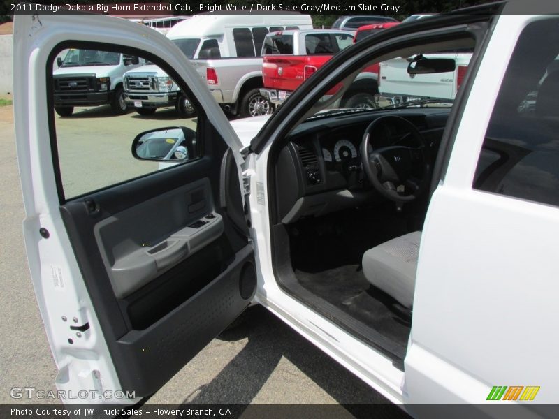 Bright White / Dark Slate Gray/Medium Slate Gray 2011 Dodge Dakota Big Horn Extended Cab