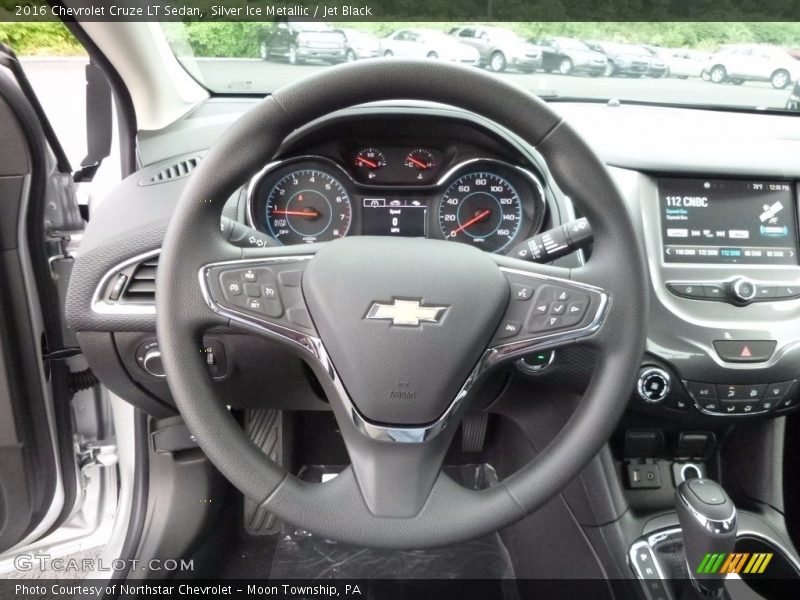 Silver Ice Metallic / Jet Black 2016 Chevrolet Cruze LT Sedan