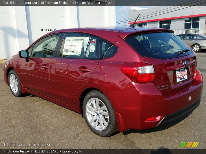 Venetian Red Pearl / Black 2016 Subaru Impreza 2.0i Premium 5-door