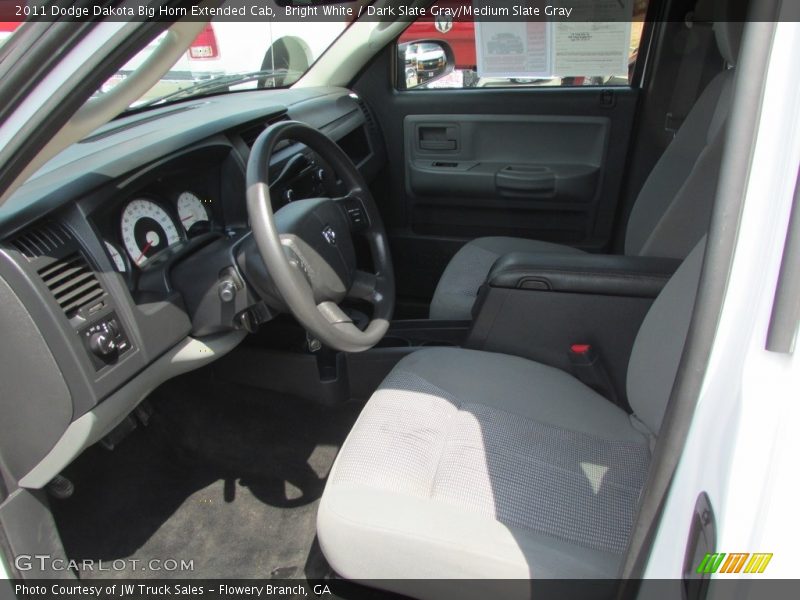 Bright White / Dark Slate Gray/Medium Slate Gray 2011 Dodge Dakota Big Horn Extended Cab